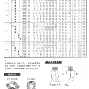 扇形喷嘴P系列